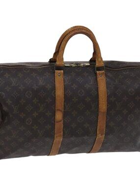 LOUIS VUITTON Monogram Keepall 50 Boston Bag M41426 LV Auth BD976